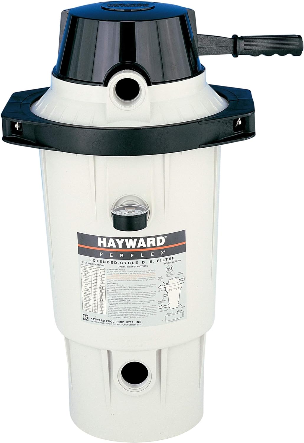 Hayward Perflex D.E. Filter w/ Clamp 5 lb. - W3EC50AC